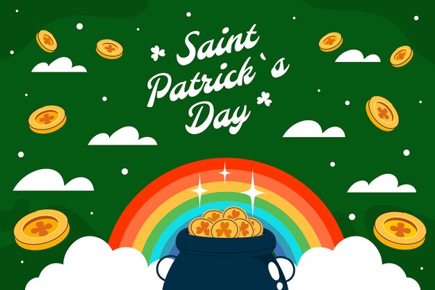 Free vector flat illustration for st patrick's day celebration