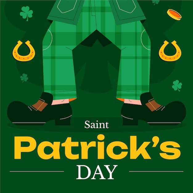 Flat illustration for st patrick's day celebration