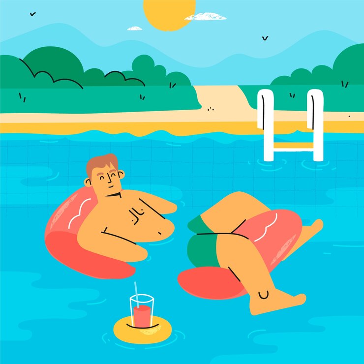 Free Vector flat illustration for summer season