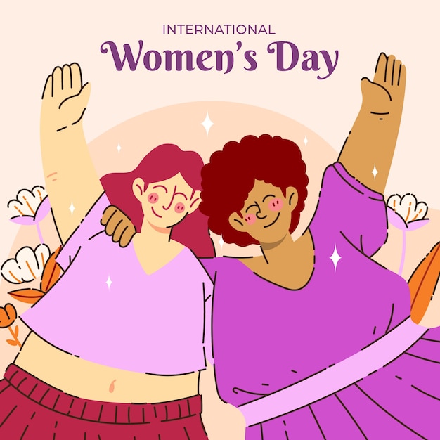 Flat illustration for women's day celebration