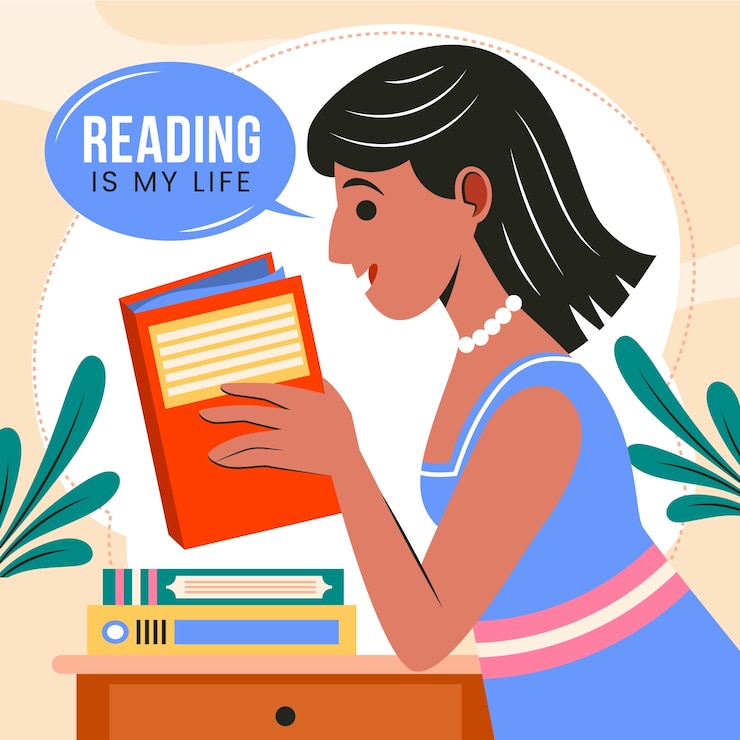 Free Vector flat illustration for world book day celebration