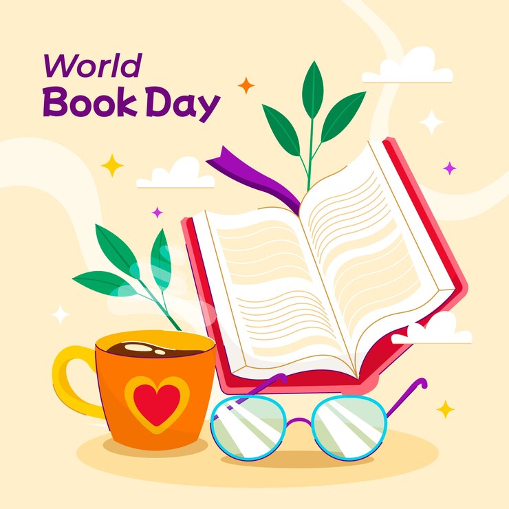 Free Vector flat illustration for world book day celebration