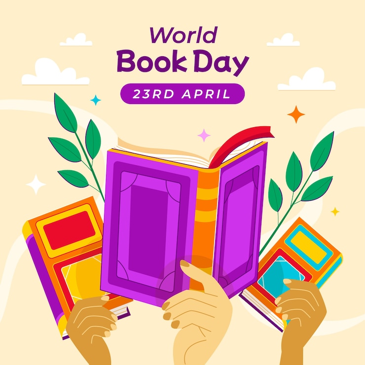 Free Vector flat illustration for world book day celebration