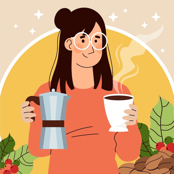 Free Vector flat illustration for world coffee day celebration