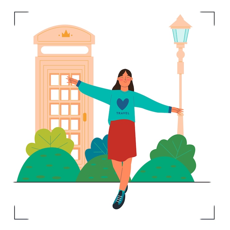 Free Vector flat illustration for world tourism day celebration