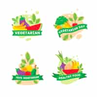 Free vector flat illustration for world vegetarian day