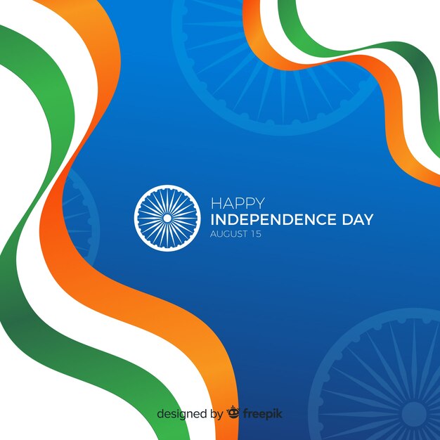 フラットインド独立記念日の背景