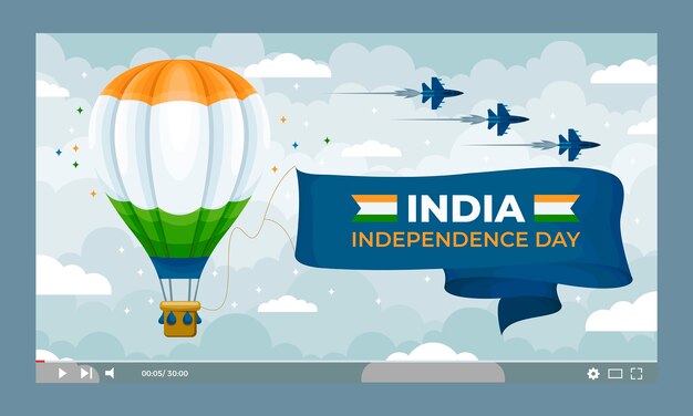 フラットインド独立記念日youtubeサムネイル