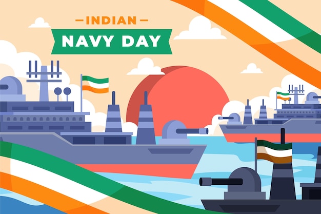 플랫 인도 해군의 날 그림