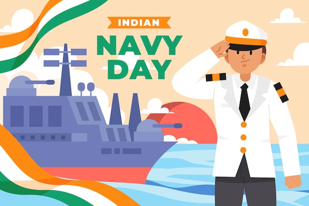 플랫 인도 해군의 날 그림
