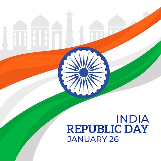 Flat indian republic day