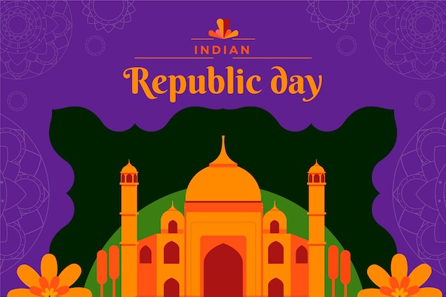 Плоский индийский день республики