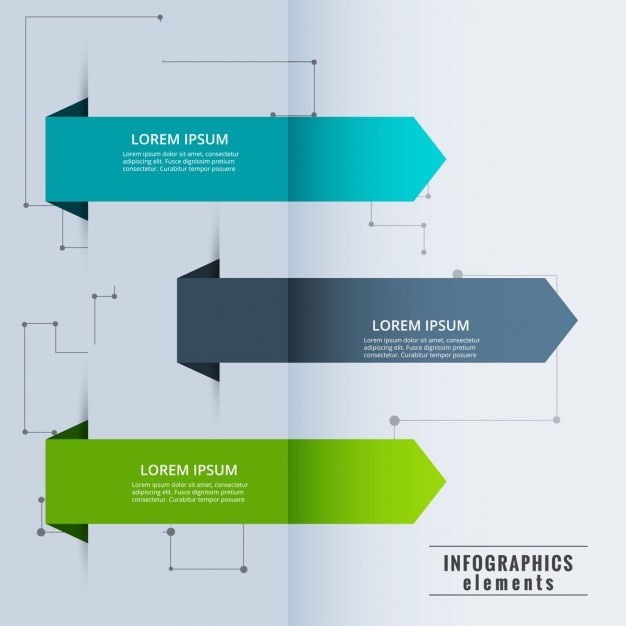 Flat infographic banners