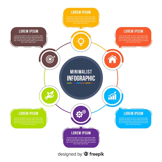 플랫 infographic 디자인 서식 파일