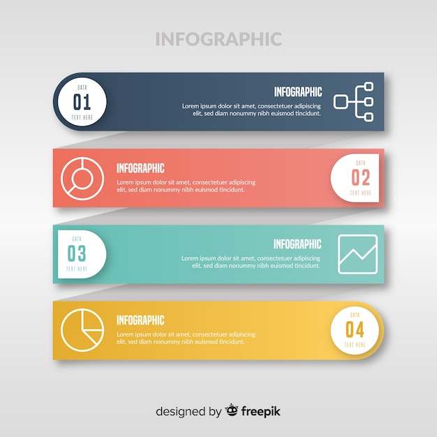 Flat infographic