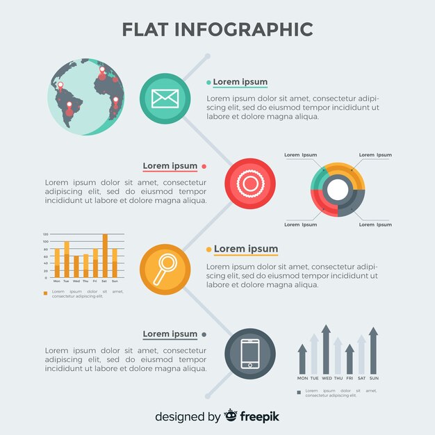 Плоская инфографика