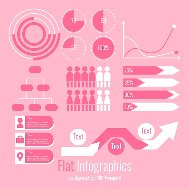 Flat infographic