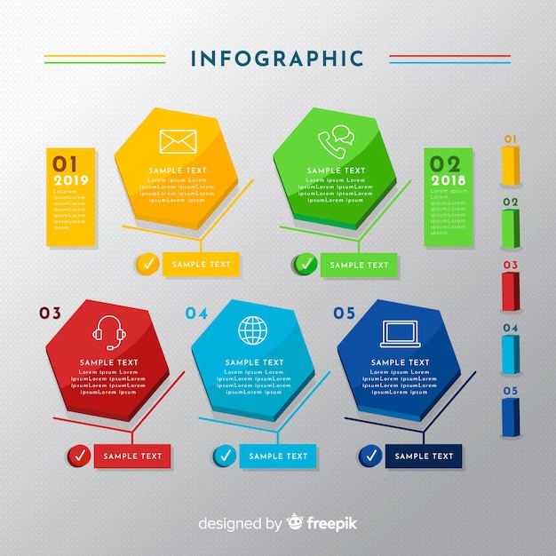 Infografica piatta