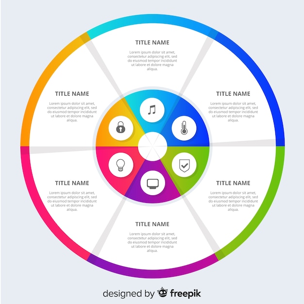 Sfondo infografica piatta