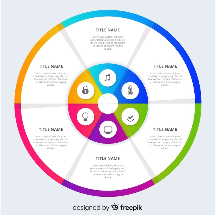 Free Vector flat infographics background