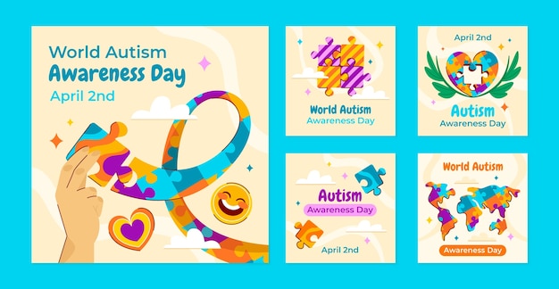インスタグラムで世界自閉症意識デーを祝うコレクション