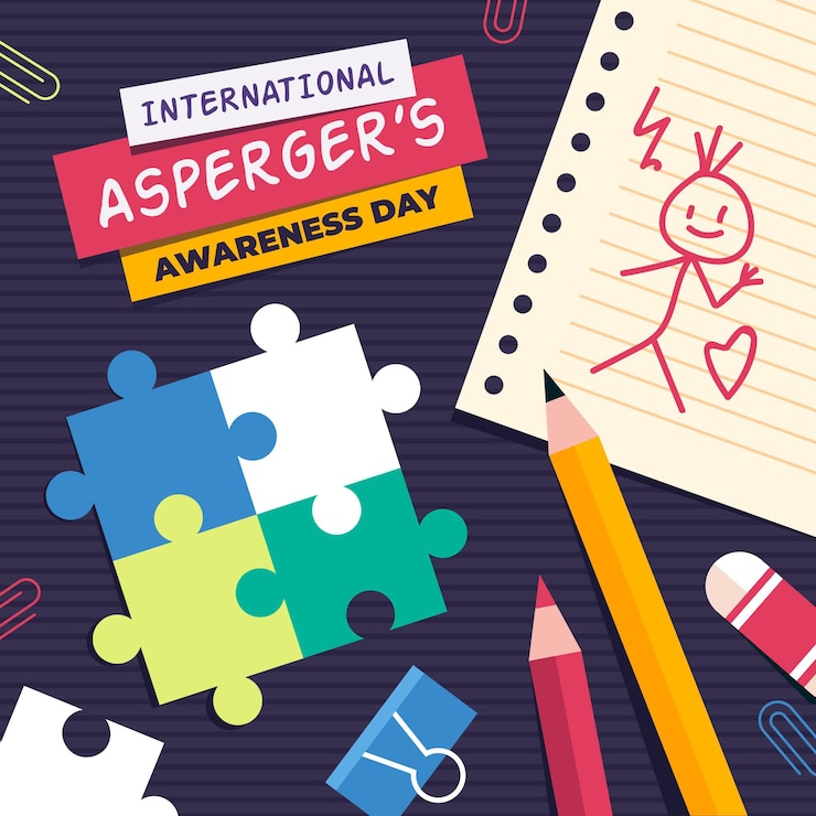 Free Vector flat international asperger’s awareness day