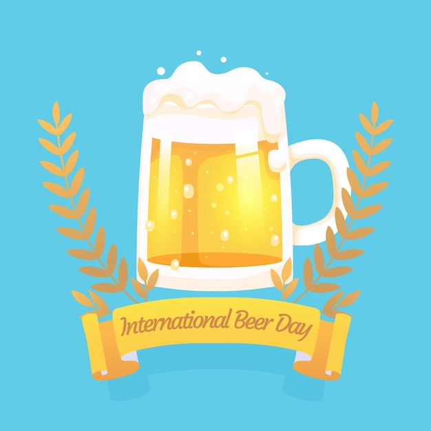 Flat international beer day