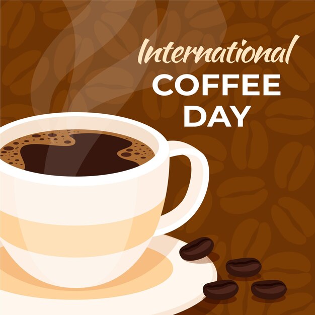 Flat international day of coffee