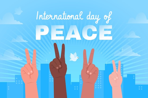 Free vector flat international day of peace