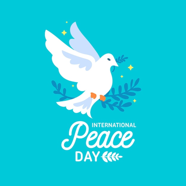 Flat international day of peace