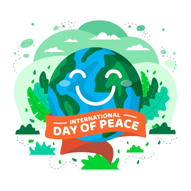 Free vector flat international day of peace