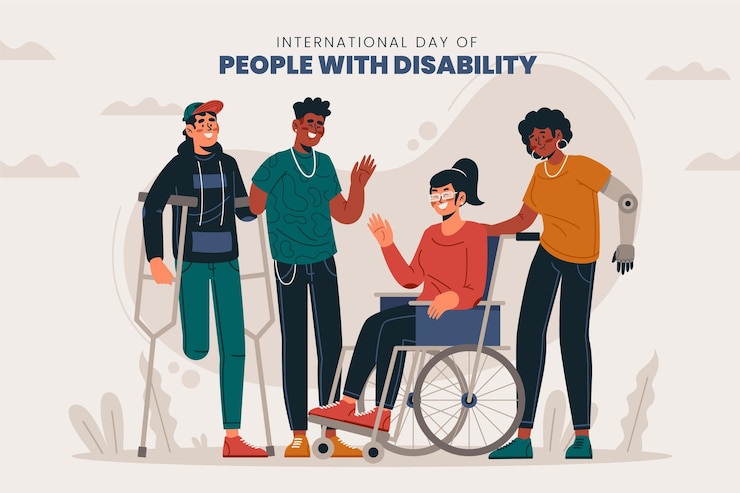Free Vector flat international day of people with disability