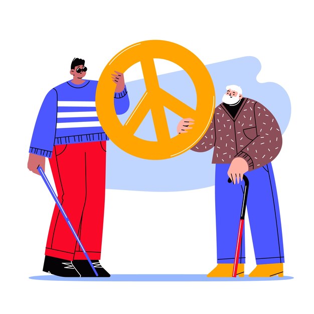 Flat international day for tolerance illustration