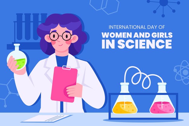 Плоский международный день женщин и девочек в науке