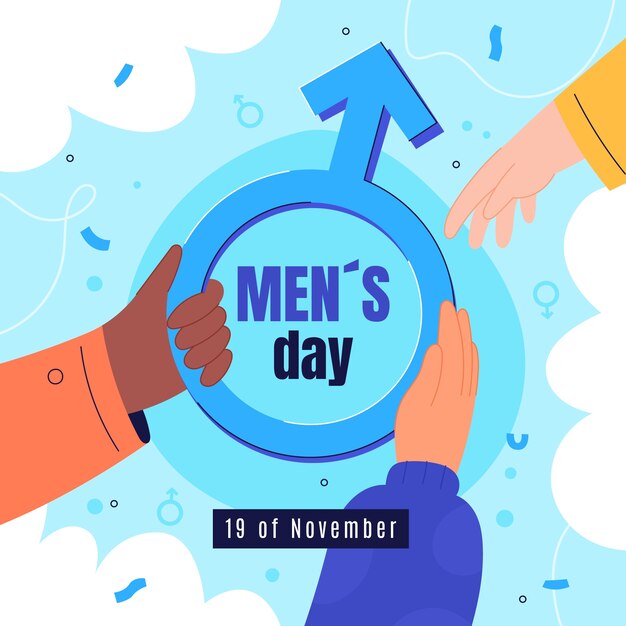 Free Vector Flat international men