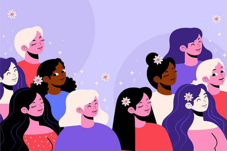 Free Vector flat international women's day background
