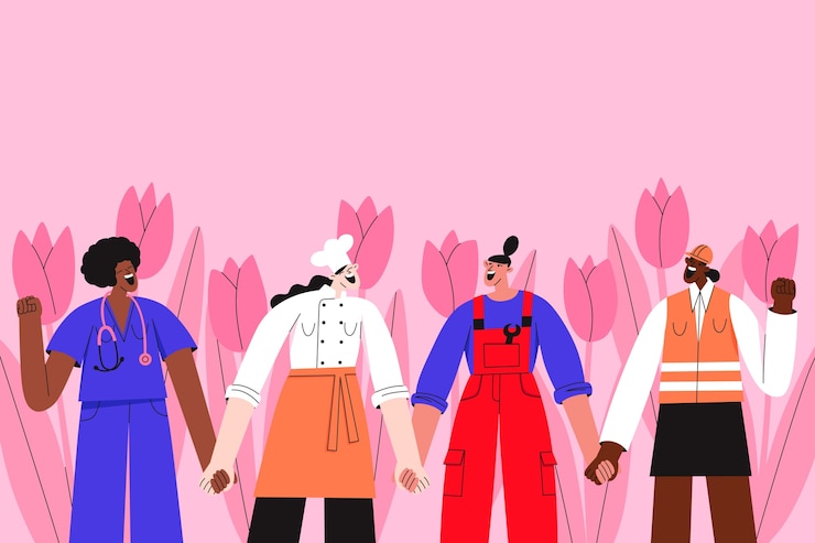 Free Vector flat international women's day background