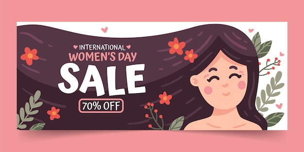 Sale Web Header or Banner for Women S Day. Stock Illustration -  Illustration of advertisement, gift: 66067676