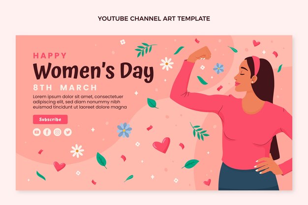 Плоский международный женский день на канале youtube