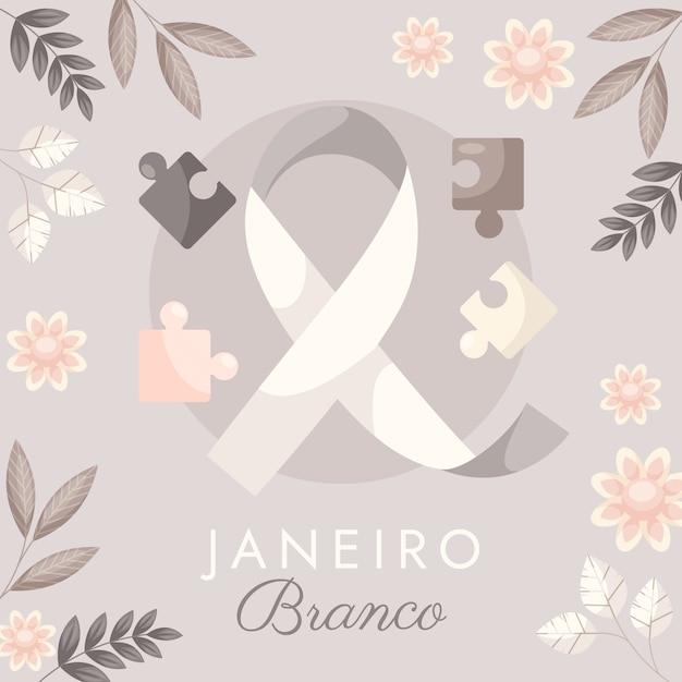 Flat janeiro blanco illustration