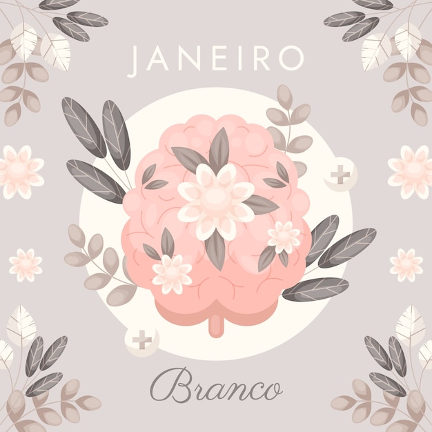 Flat janeiro blanco illustration