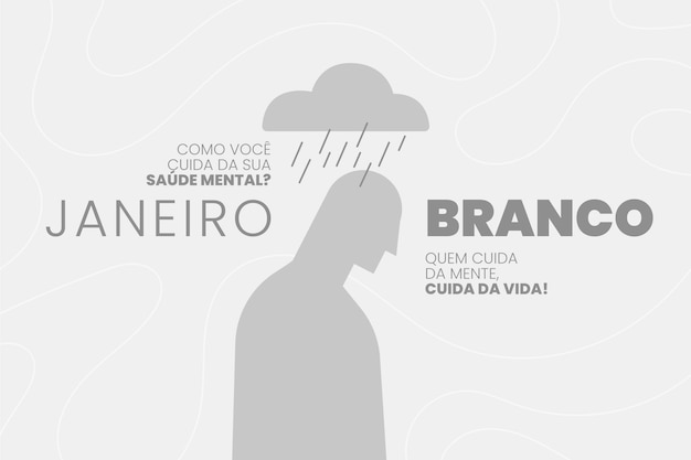 Illustrazione piana di janeiro branco