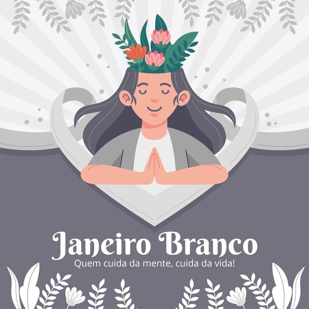 Free vector flat janeiro branco illustration