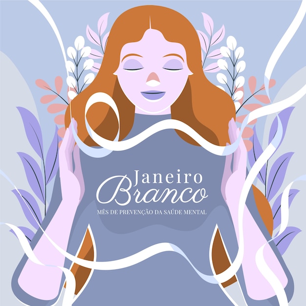 Бесплатное векторное изображение Иллюстрация flat janeiro branco