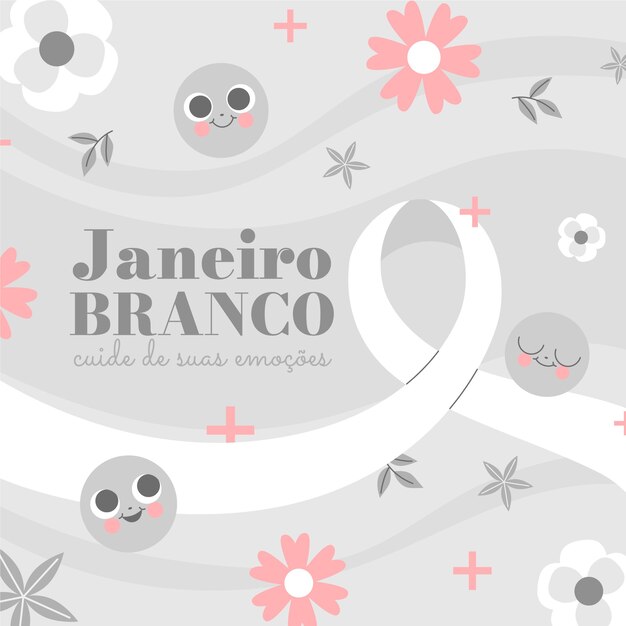 Иллюстрация Flat Janeiro Branco