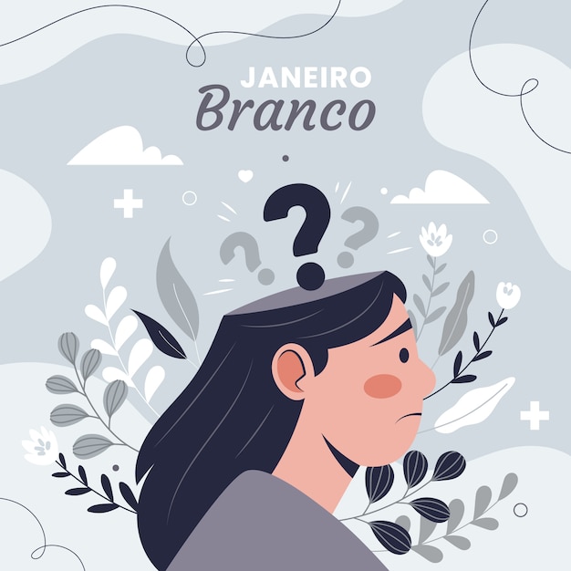 Illustrazione di flat janeiro branco