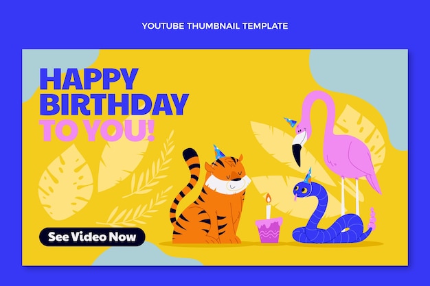 フラットジャングルの誕生日パーティーのYouTubeサムネイル