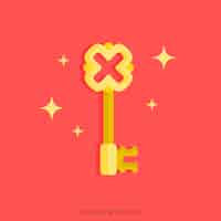 Free vector flat key background