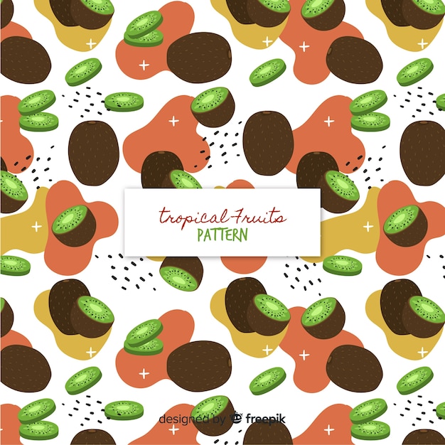 Flat kiwis pattern