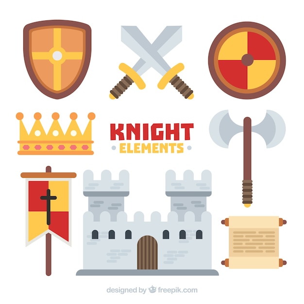 Elementi cavalieri e castello